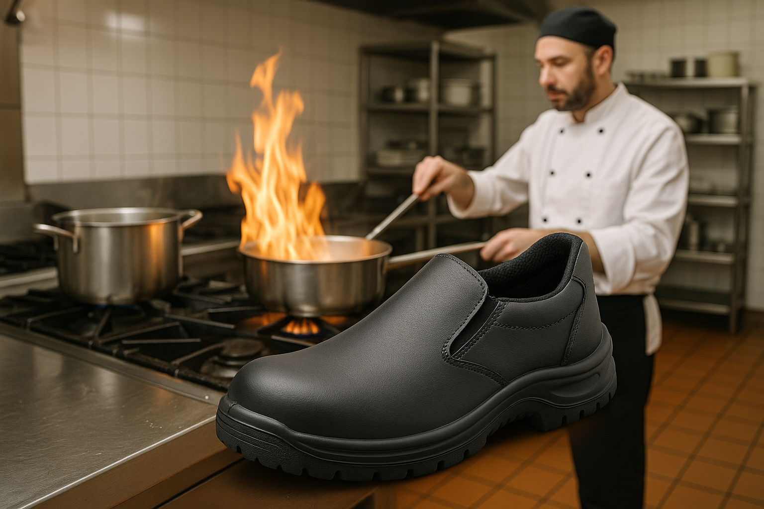 Scarpe Antinfortunistiche per la Cucina: Sicurezza e Comfort ai Fornelli