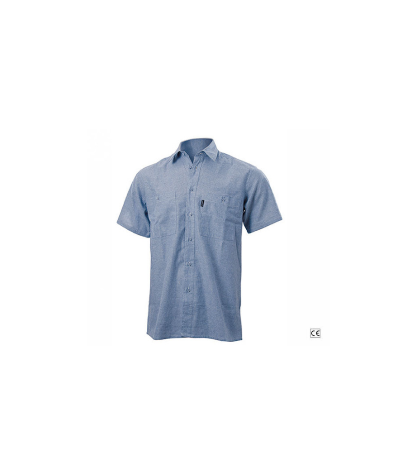 Camicia oxford manica corta Blue Tech