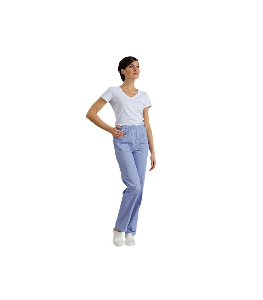 Pantalone medicale unisex azzurro