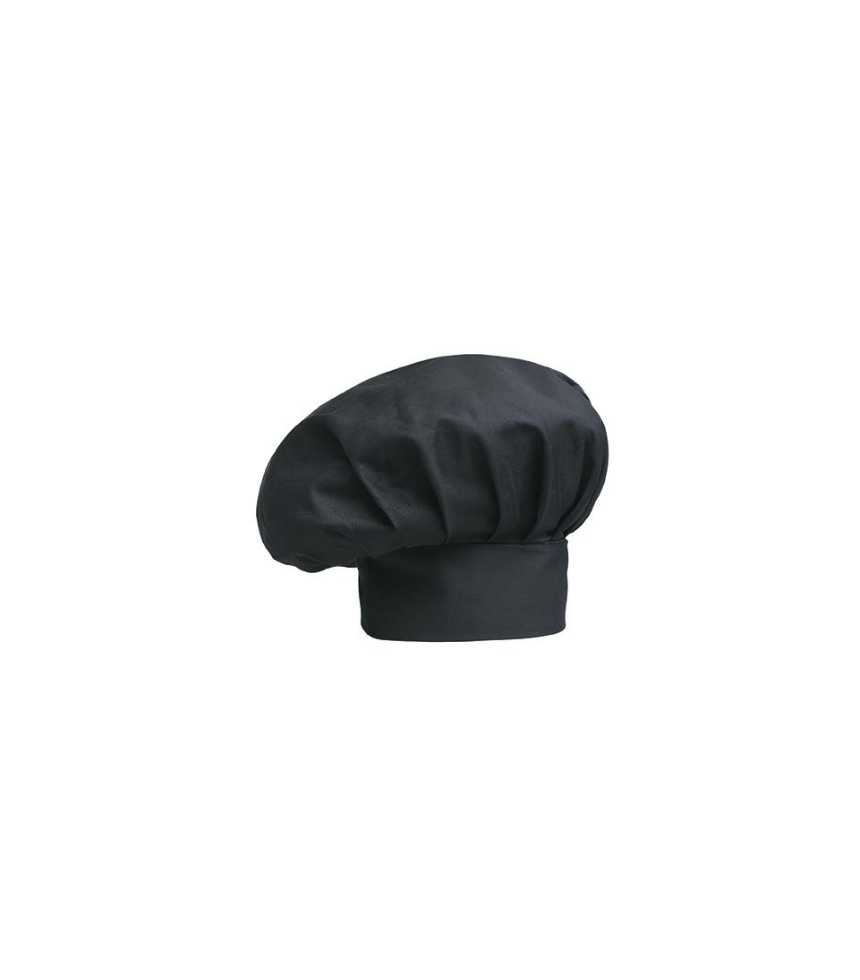 Cappello-cuoco-nero-con-velcro