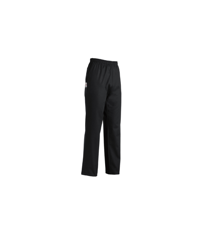 Pantalone da cuoco 100% cotone colore nero