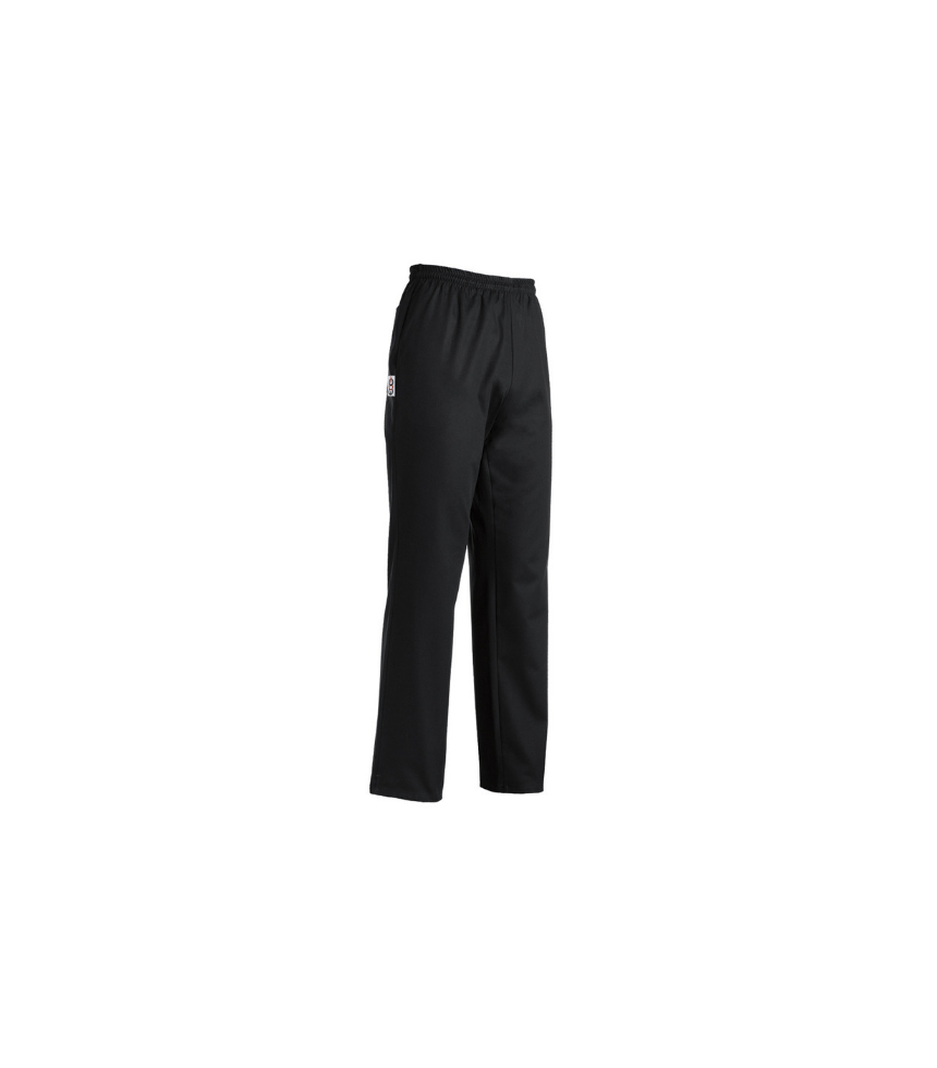 Pantalone da cuoco 100% cotone colore nero 