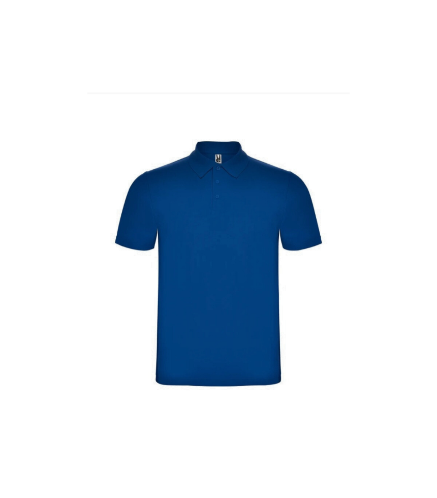 Polo-blu-royal-mezza-manica-100%-cotone