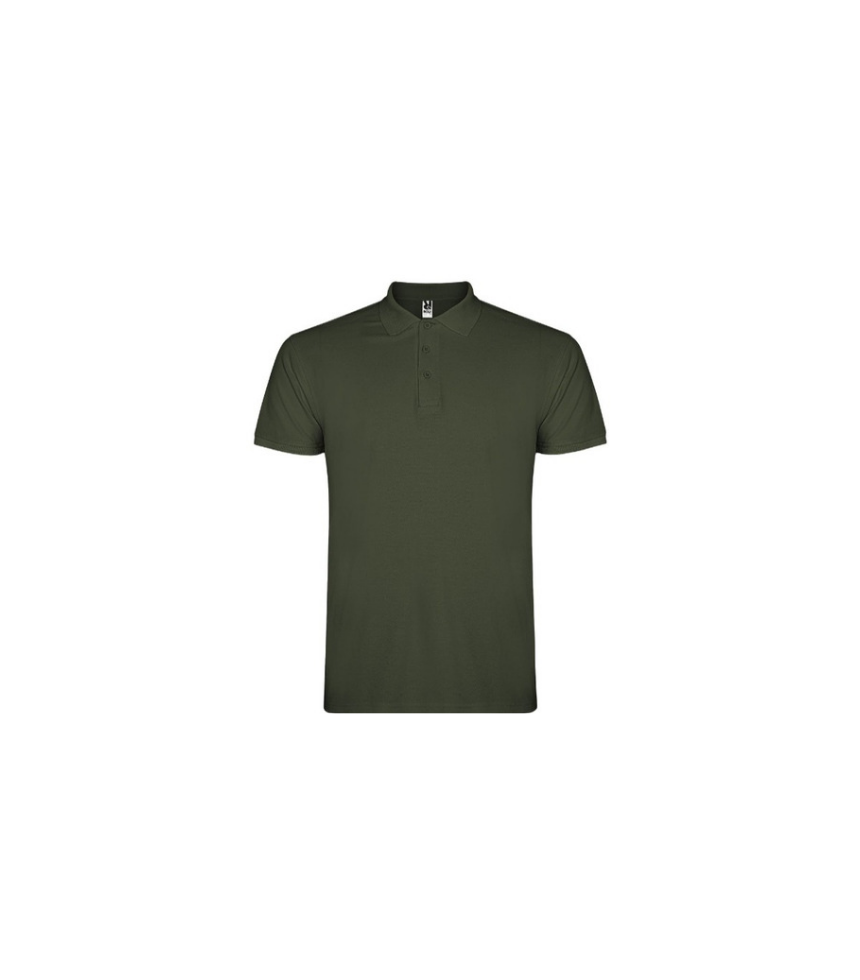 Polo-verde-militare-mezza-manica-100%-cotone