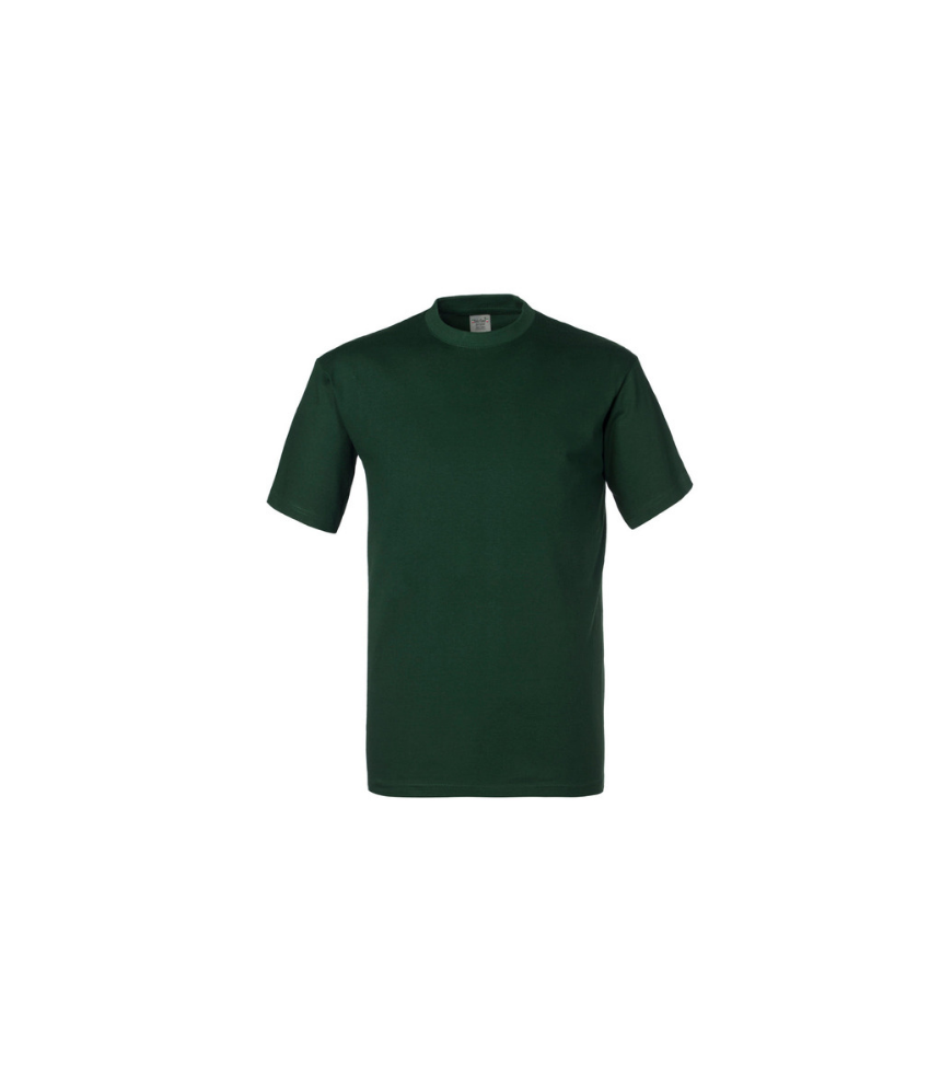 T-shirt-mezza-manica-girocollo-verde-scuro