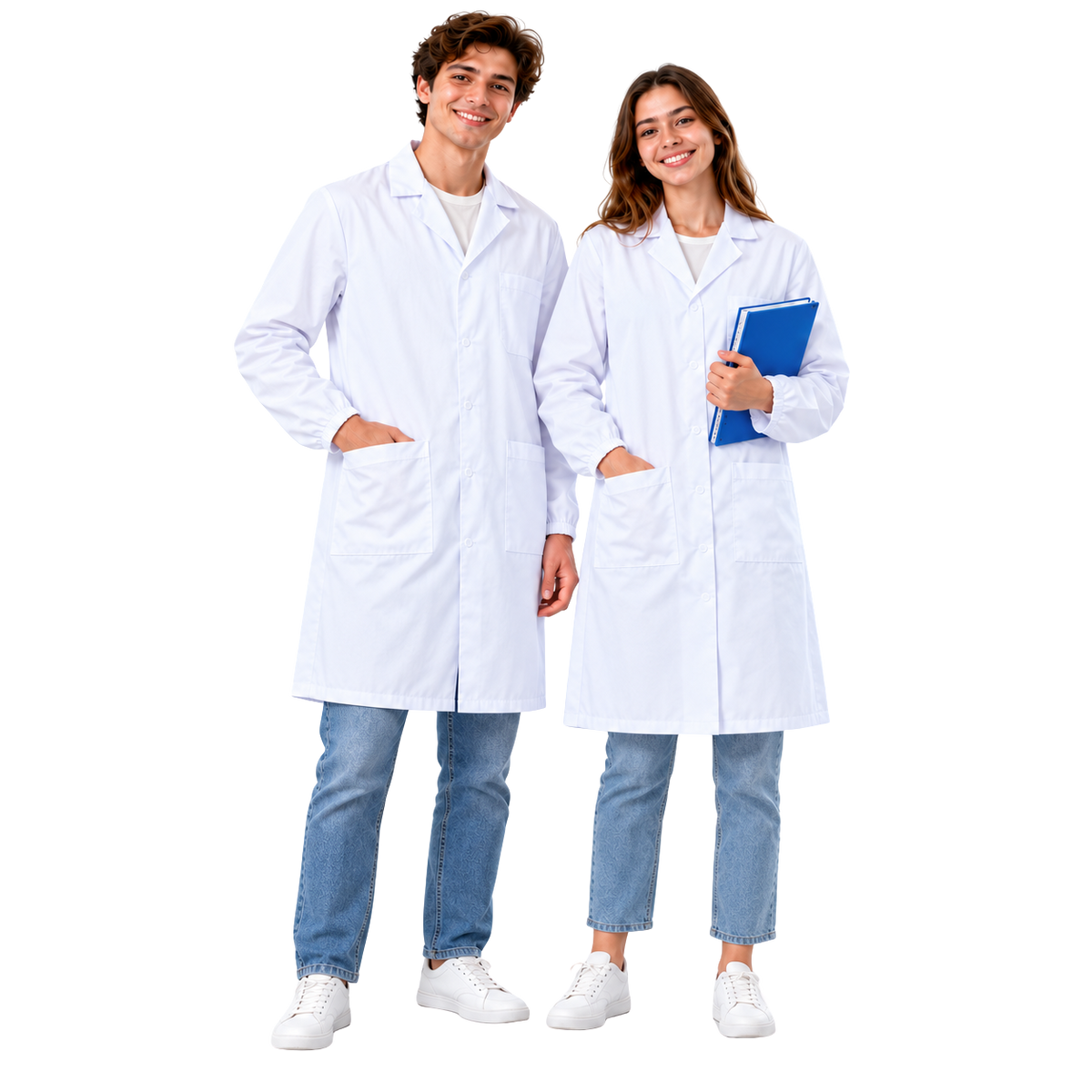 Camice da laboratorio unisex 100% cotone