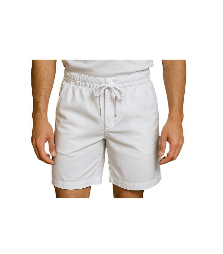 Pantaloncini Bianco per Fornaio con tasche