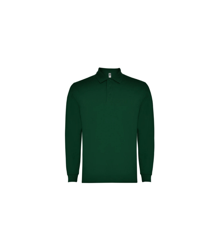 Polo-verde-manica-lunga-100%-cotone