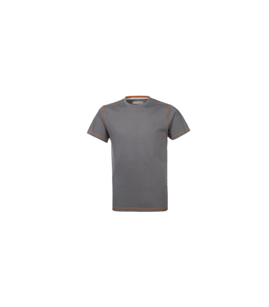 T-shirt-grigia-cotone-con-profili-in-contrasto-modello-liz