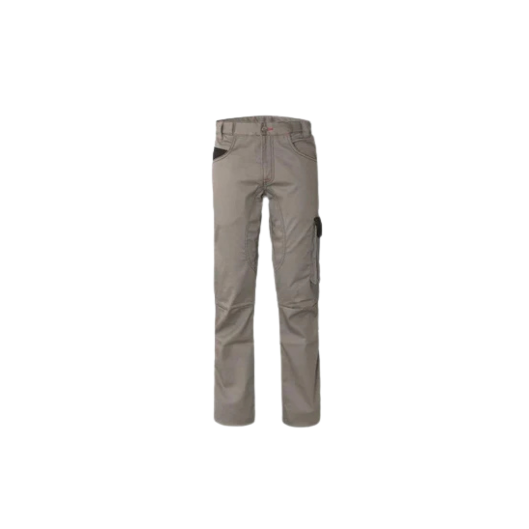 Pantalone da lavoro elasticizzato unisex beige/nero Stiffer Rossini